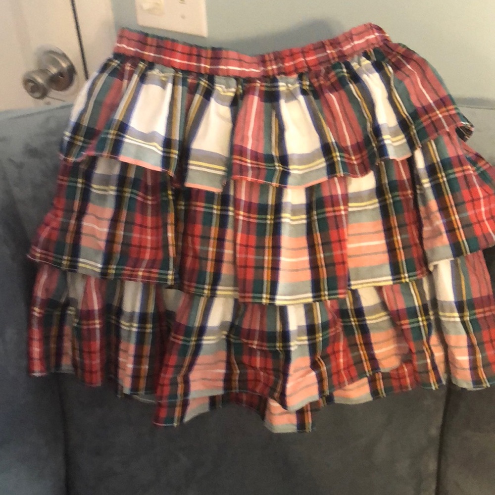 NWOT Crewcuts girls plaid skirt Size Large